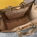 Fendi Double FF Flannel Peekaboo X-tote Bag - Image 2