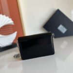 Prada Large Triangular Flip Cover Handbag - Black - Image 4