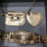 Balenciaga Le Cagole Half-Moon Small Armpit Dumpling Bag - Golden - Image 5