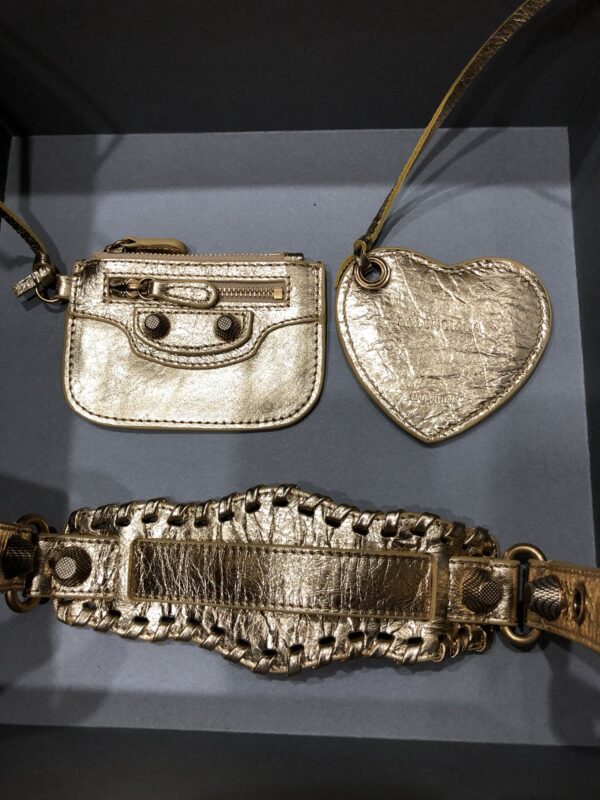 Balenciaga Le Cagole Half-Moon Large Armpit Dumpling Bag - Golden - Image 2