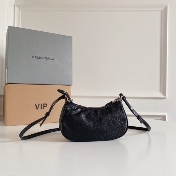 Balenciaga Le Cagole Mini Armpit Bag - Black - Image 5