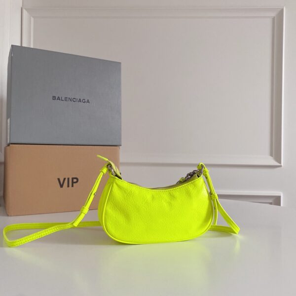 Balenciaga Le Cagole Mini Armpit Bag - Lime - Image 5