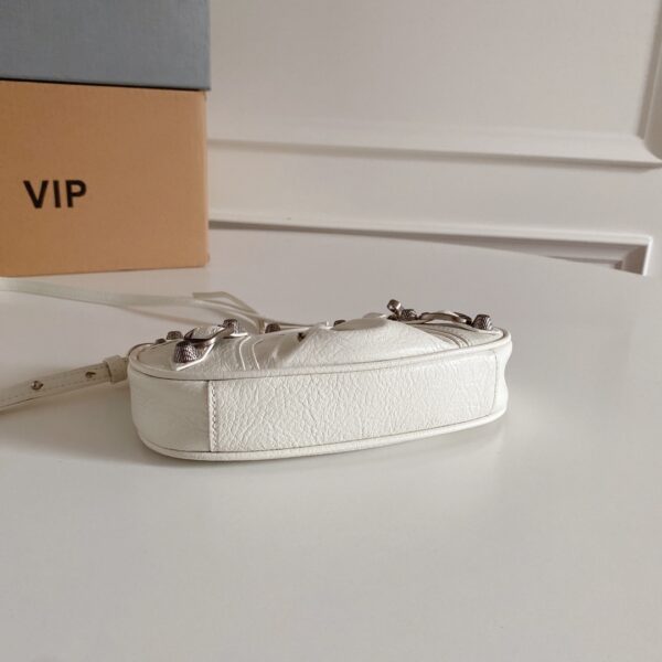 Balenciaga Le Cagole Mini Armpit Bag - White - Image 4