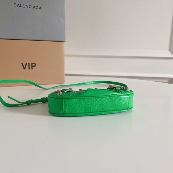 Balenciaga Le Cagole Mini Armpit Bag - Green - Image 4