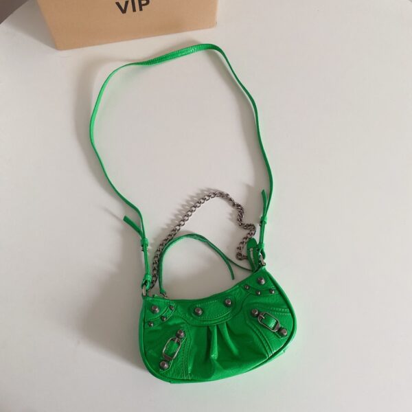 Balenciaga Le Cagole Mini Armpit Bag - Green - Image 2