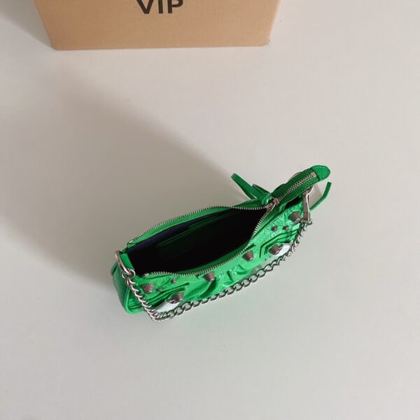 Balenciaga Le Cagole Mini Armpit Bag - Green - Image 3