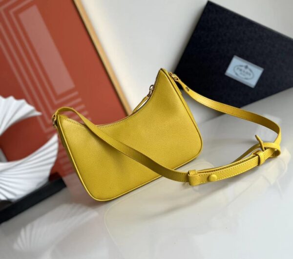 Prada Hobo Shoulder Handbag - Yellow - Image 5
