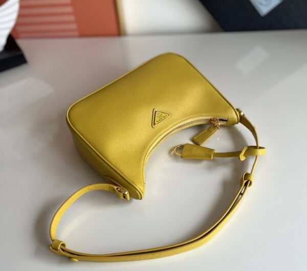 Prada Hobo Shoulder Handbag - Yellow - Image 4