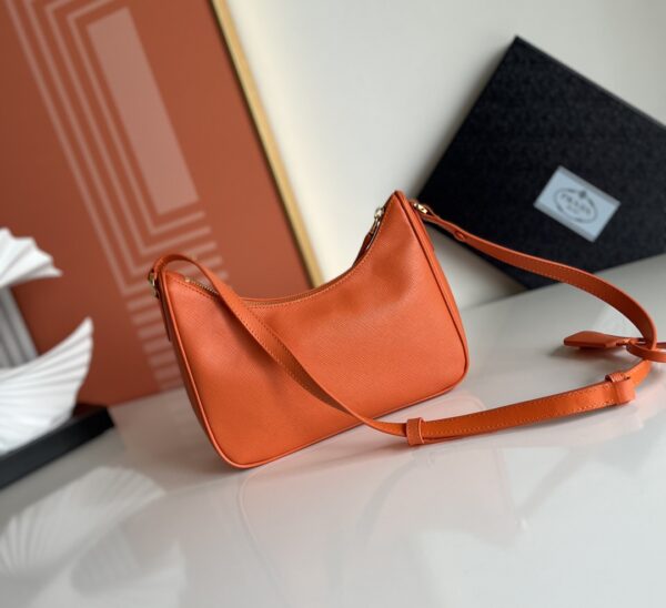 Prada Hobo Shoulder Handbag - Orange - Image 4
