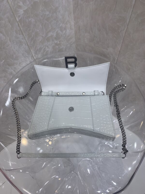 Balenciaga Hourglass Chain Bag - White - Image 3