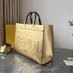 Fendi Sunshine Small Tote Bag - Gold - Image 5