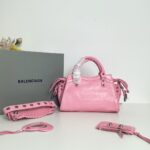 Balenciaga Neo Cagole Explosive Motorbike Bag - Pink - Image 5