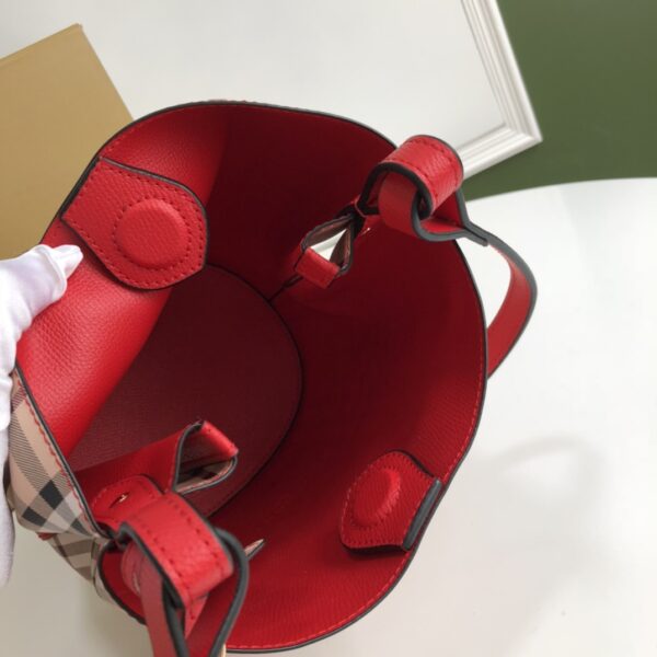 Burberry Cross-Body Bucket Bag - Red - Image 3