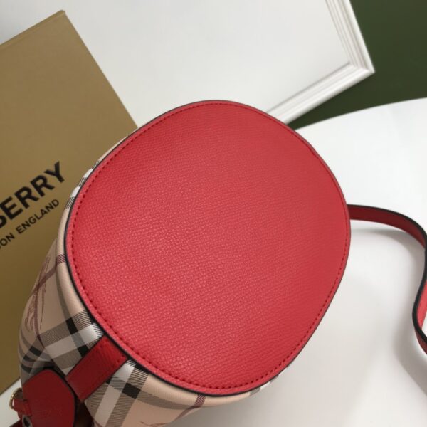 Burberry Cross-Body Bucket Bag - Red - Image 2