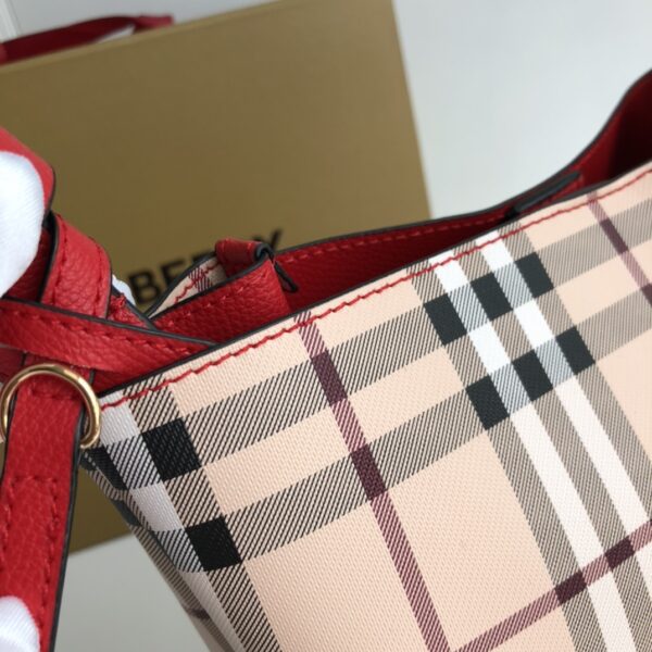 Burberry Cross-Body Bucket Bag - Red - Image 5