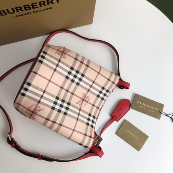 Burberry Cross-Body Bucket Bag - Red - Image 4