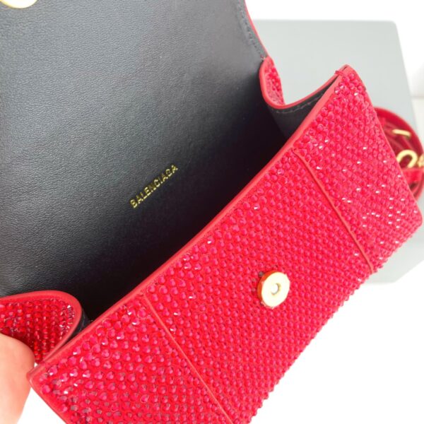 Balenciaga Super Mini Hourglass Bag - Red - Image 2
