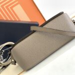 Prada Double Shoulder Strap Handbag - Gray - Image 3
