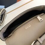 Prada Double Shoulder Strap Handbag - Gray - Image 2