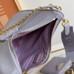 Prada Baokuanqnylon Hobo Large Handbag - Purple - Image 2