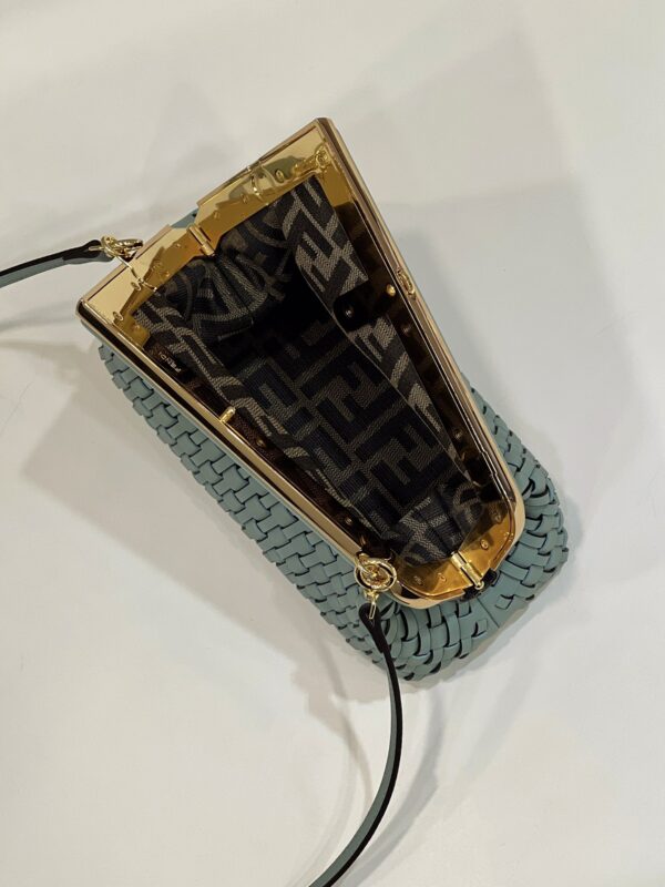 Fendi First Braid Series Handbag - Light Green - Image 3