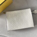 Fendi Roma Print Clutch Bag - White - Image 4