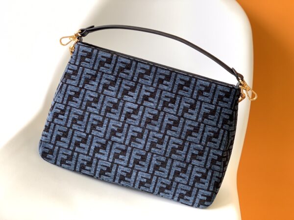 Fendi O'Lock Swing Handbag - Blue - Image 5