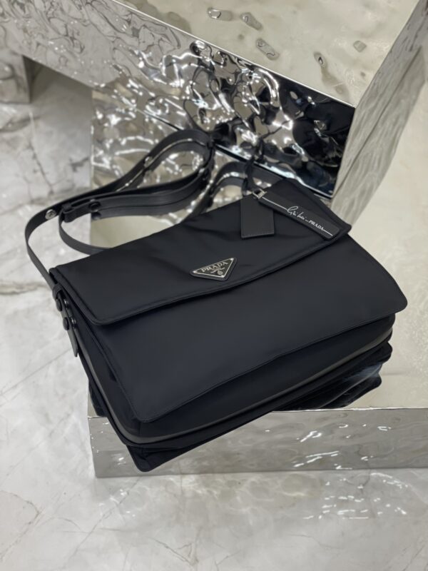 Prada Cini Series Large Messenger Bag - Black - Image 4