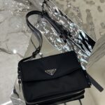 Prada Popular Medium Messenger Bag - Black - Image 4
