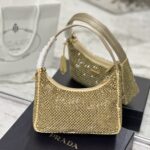 Prada Hobo Diamond Armpit Bag - Gold - Image 5