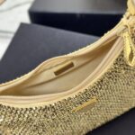 Prada Hobo Diamond Armpit Bag - Gold - Image 2