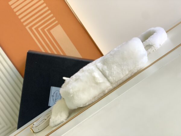 Prada Plush Three-In-One Handbag - White - Image 3