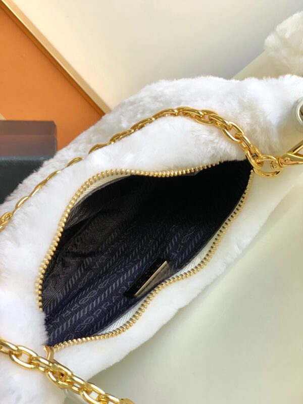 Prada Plush Three-In-One Handbag - White - Image 2