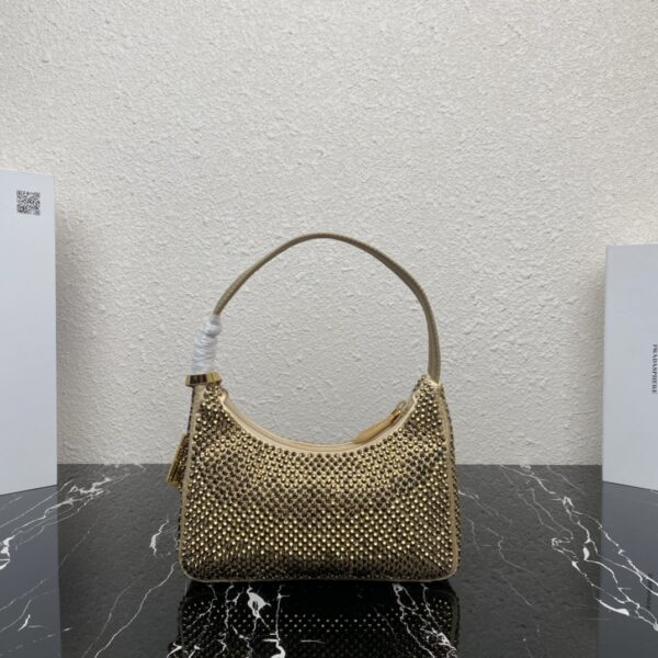 Prada Flash Diamond Hobo handbag - Gold - Image 4