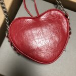 Balenciaga New Le Cagole Heart Bag - Red - Image 3