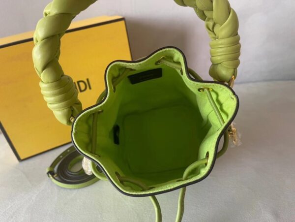 Fendi Mon Tresor Small Bucket Bag - Green - Image 5