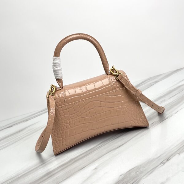 Balenciaga Hourglass Crocodile Sand bag (Golden Buckle) - Cramel - Image 3