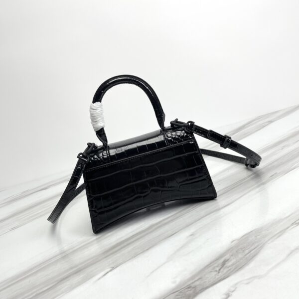 Balenciaga Hourglass Small Bag (Black Buckle) - Black - Image 5