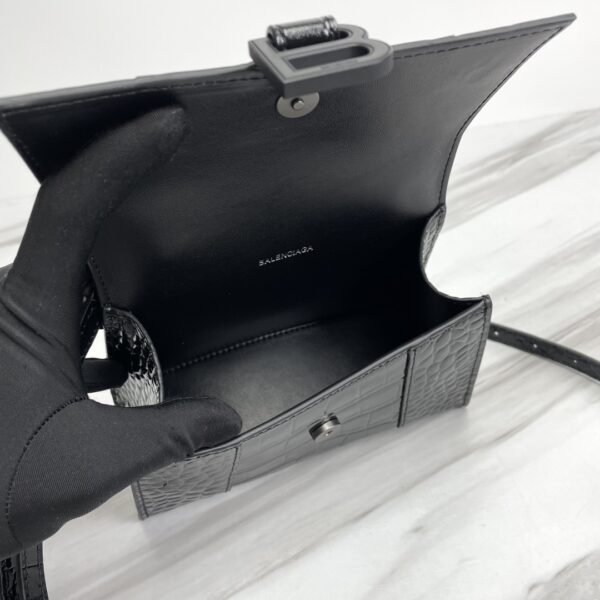 Balenciaga Hourglass Small Bag (Black Buckle) - Black - Image 2
