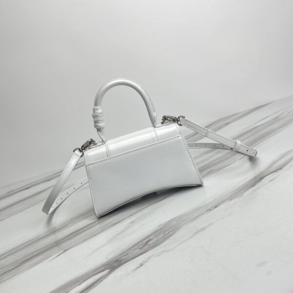 Balenciaga Hourglass Small Bag (White Buckle) - White - Image 4