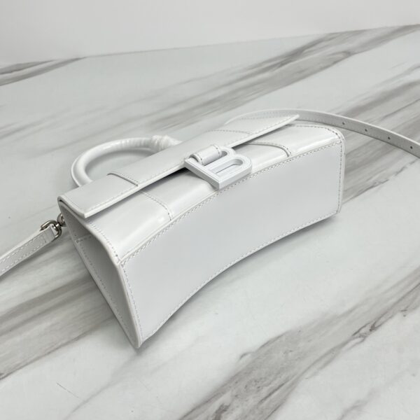 Balenciaga Hourglass Small Bag (White Buckle) - White - Image 3