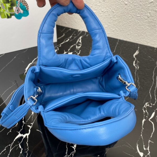 Prada Small Vegetable Basket Handbag - Blue - Image 5