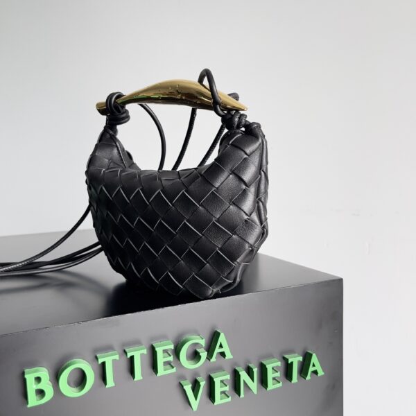 Bottega Veneta Mini Sardine Handbag - Black - Image 5