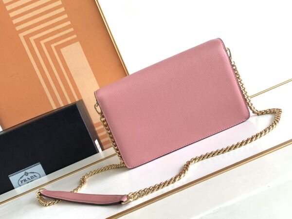 Prada Flap Shoulder Bag - Pink - Image 4