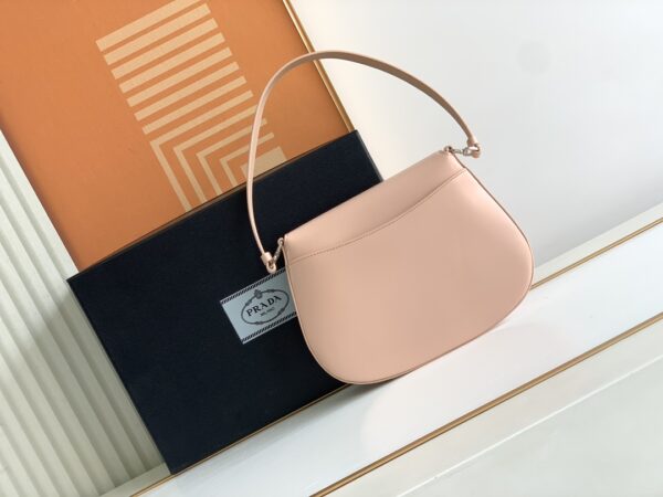 Prada Small Armpit Bag - Nude Powder - Image 4