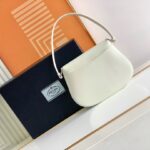 Prada Small Armpit Bag - Flip White - Image 5