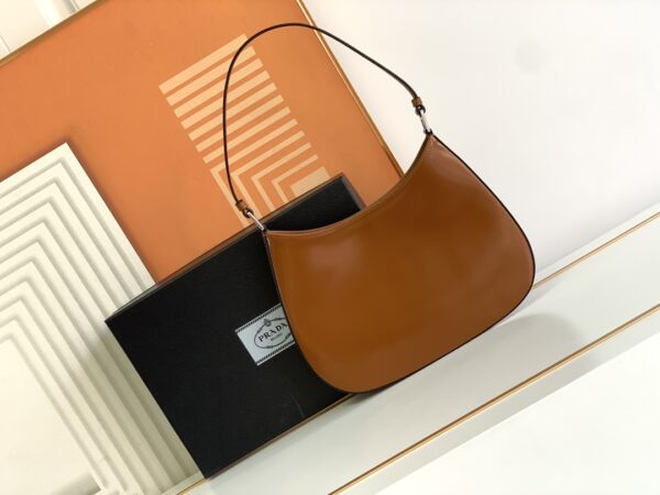 Prada Hobo Underarm Bag - Brown - Image 5