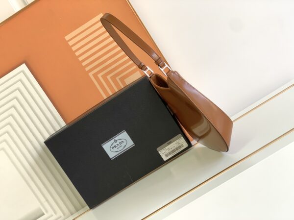 Prada Hobo Underarm Bag - Brown - Image 4