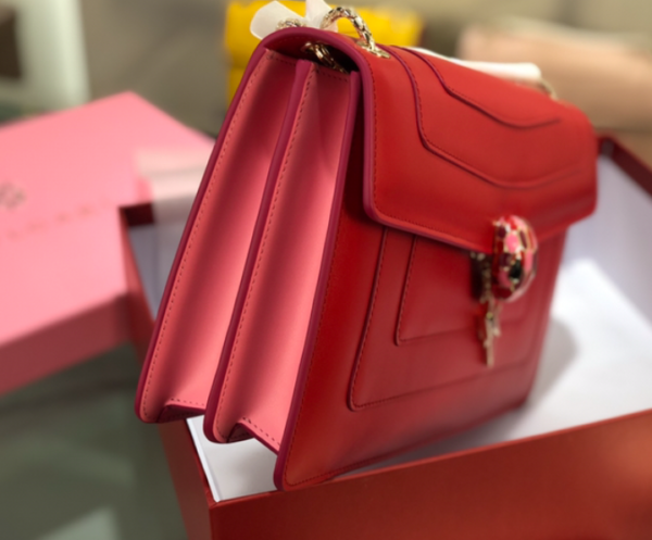 Bulgari Serpenti Forever Crossbody Bag - Red - Image 5
