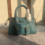 Chloe Edith Buffalo Leather Mini Handbag - Green